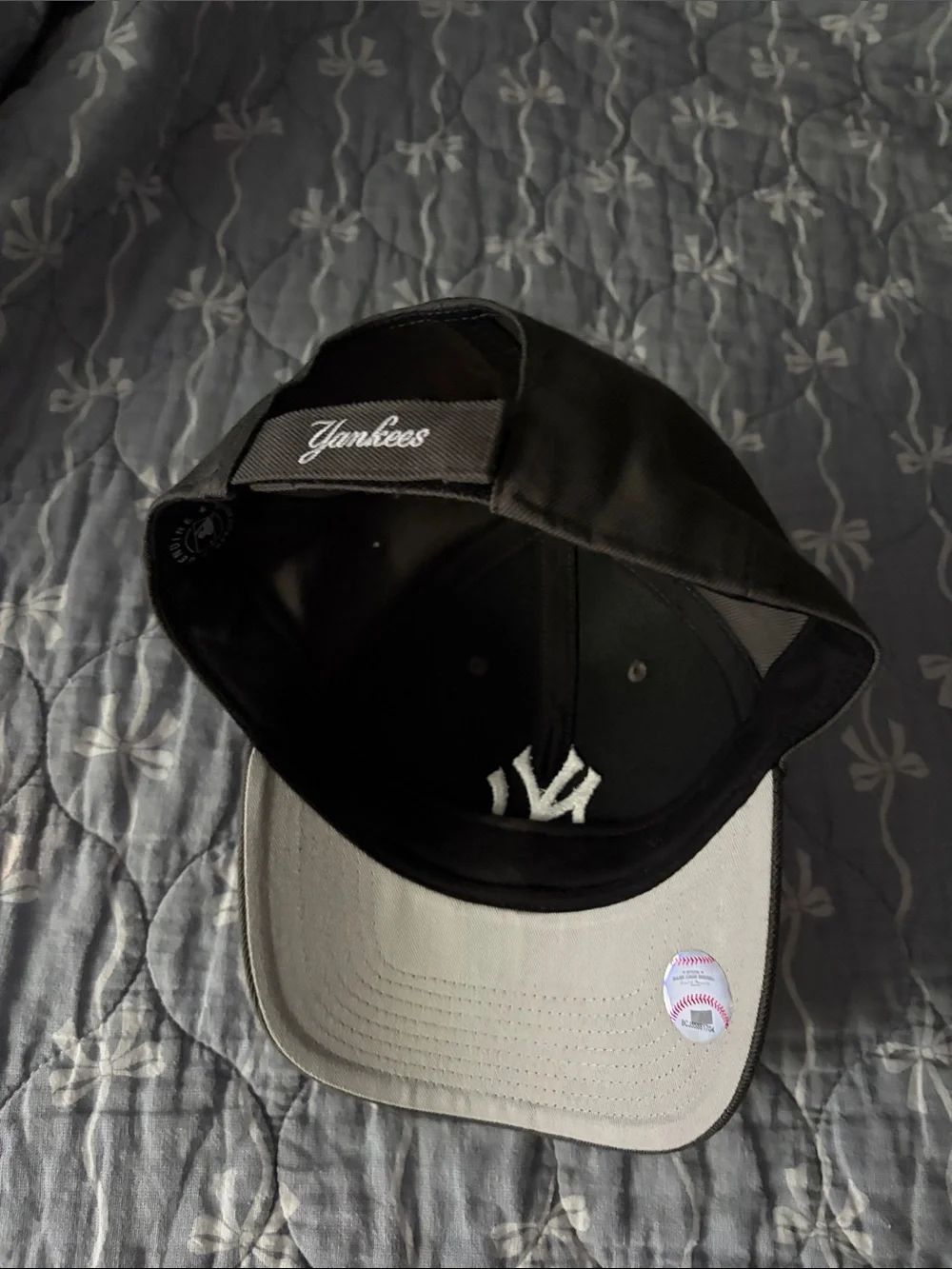 Women’s Dark Grey Baseball Cap with White Logo